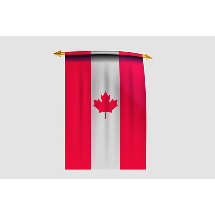 Canada Flag Style 16 Sticker - DecalsHouse