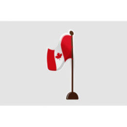 Canada Flag Style 22 Sticker - DecalsHouse