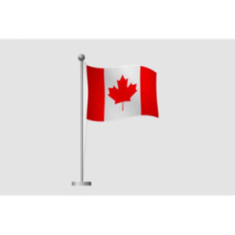 Canada Flag Style 24 Sticker - DecalsHouse