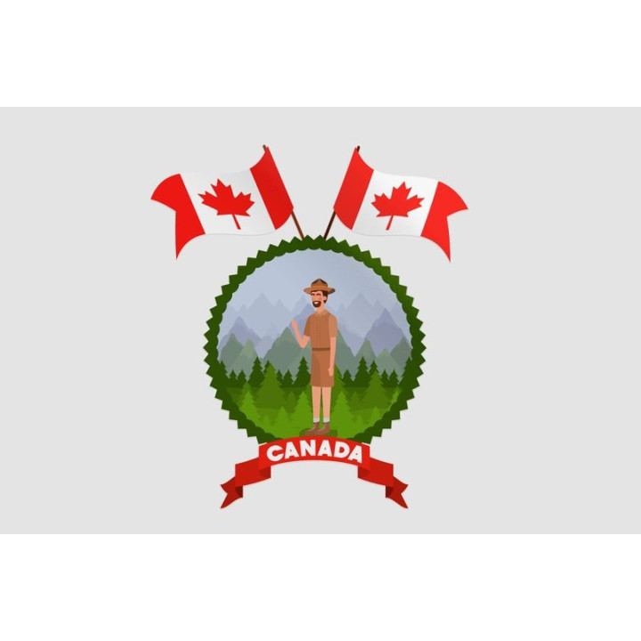 Canada Forest Ranger Man Sticker - DecalsHouse