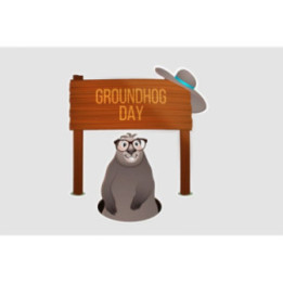 Canada Groundhog With Glasses Sticker - DecalsHouse