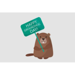 Canada Happy Groundhog Day Sticker - DecalsHouse