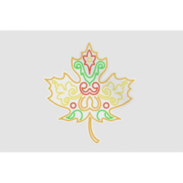 Canada Leaf Style 5 Sticker - DecalsHouse