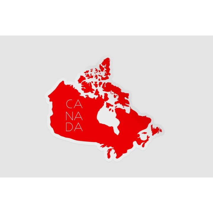 Canada Map Style 6 Sticker - DecalsHouse