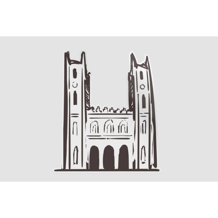 Canada Montreal Landmark Style 3 Sticker - DecalsHouse