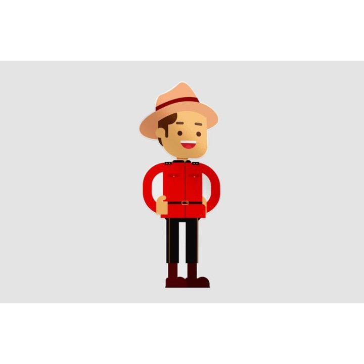 Canada National Dress Ranger Sticker - DecalsHouse