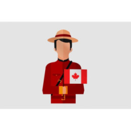 Canada National Dress Ranger Style 2 Sticker - DecalsHouse