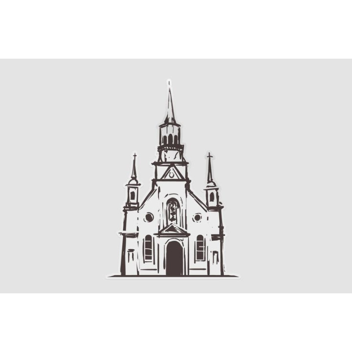 Canada Quebec Landmark Style 2 Sticker - DecalsHouse