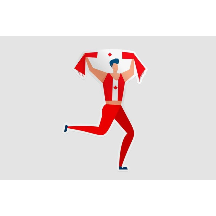 Canada Sport Fan Style 2 Sticker - DecalsHouse