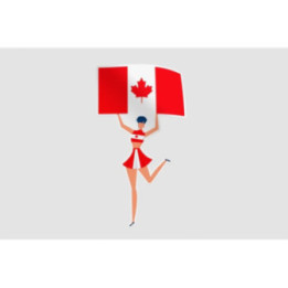 Canada Sport Fan Style 3 Sticker - DecalsHouse