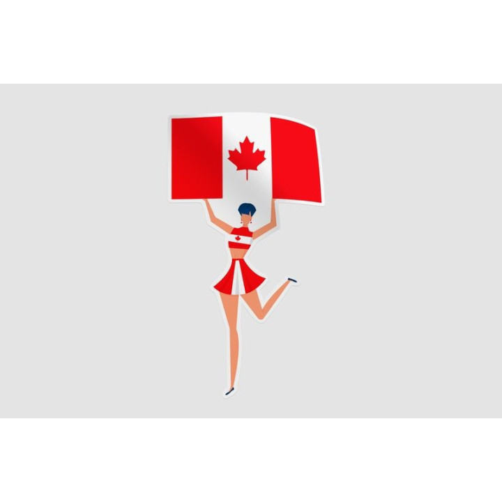 Canada Sport Fan Style 3 Sticker - DecalsHouse