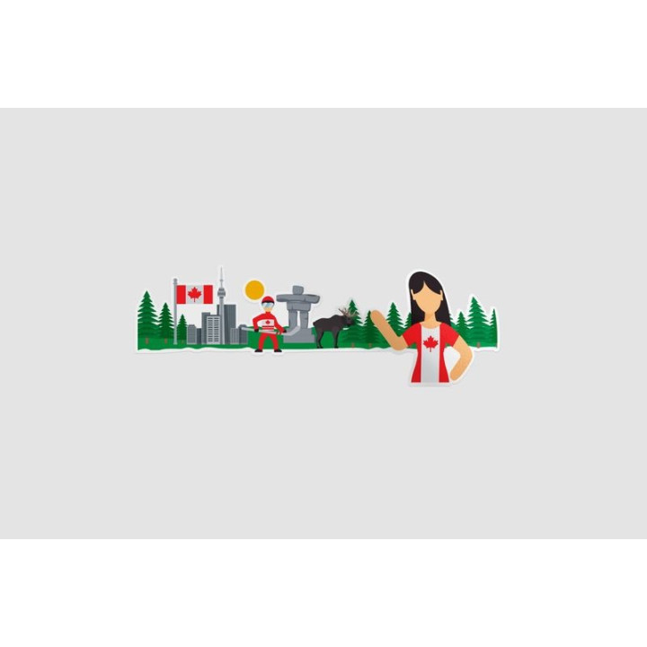 Canada Style 8 Sticker - DecalsHouse