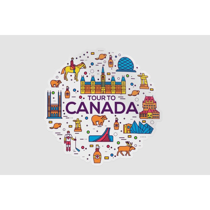 Canada Travel Vacation Sticker - DecalsHouse
