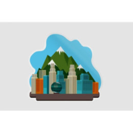 Canadian Landscape Sticker - DecalsHouse