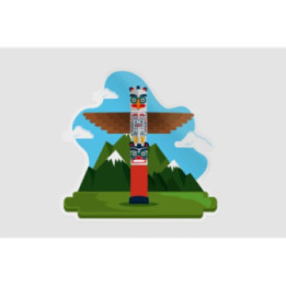 Canadian Landscape Style 3 Sticker - DecalsHouse