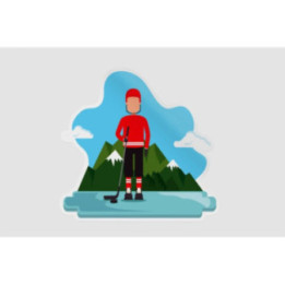 Canadian Landscape Style 4 Sticker - DecalsHouse