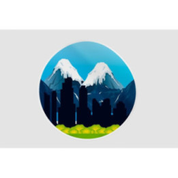 Canadian Landscape Style 6 Sticker - DecalsHouse