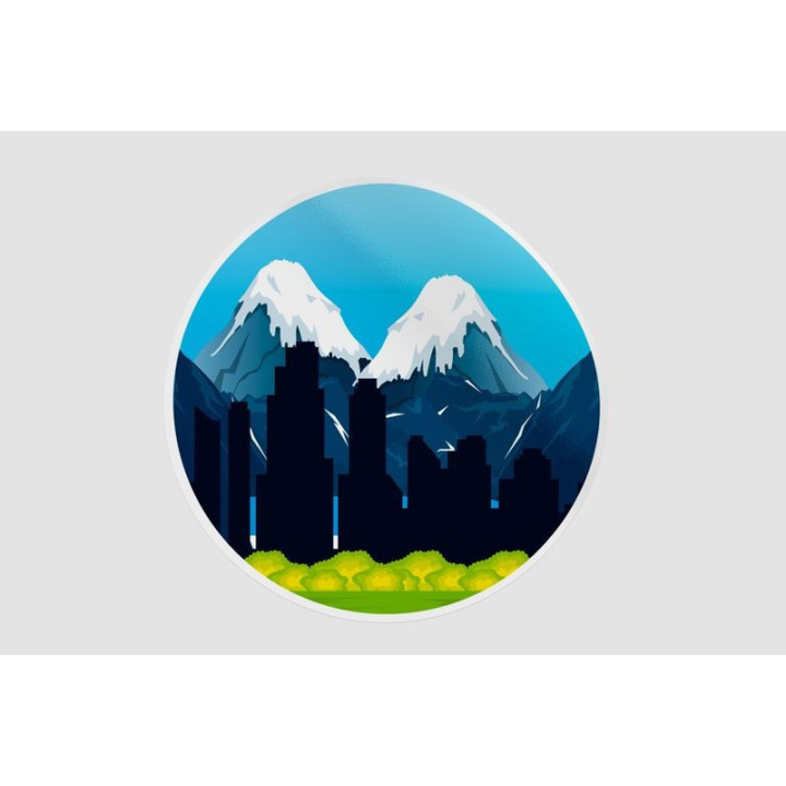 Canadian Landscape Style 6 Sticker - DecalsHouse