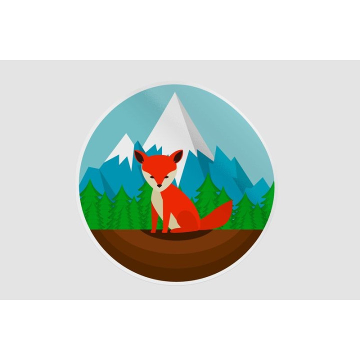Canadian Landscape Style 7 Sticker - DecalsHouse