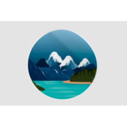 Canadian Landscape Style 8 Sticker - DecalsHouse