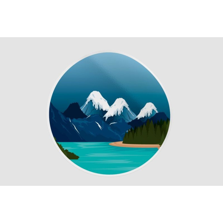 Canadian Landscape Style 8 Sticker - DecalsHouse