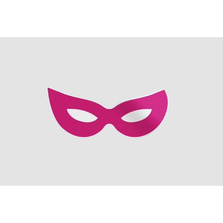 Carnival Masquerade Mask Stickers – Eye Mask Decals (2-Pack)