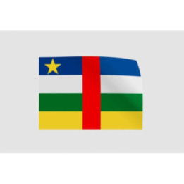 Central African Republic Flag Style 14 Sticker - DecalsHouse