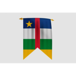 Central African Republic Flag Style 5 Sticker - DecalsHouse