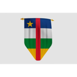 Central African Republic Flag Style 8 Sticker - DecalsHouse