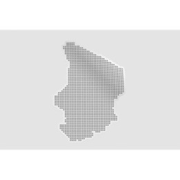 Chad Map Sticker - DecalsHouse