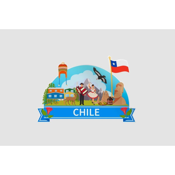 Chile Composition Sticker - DecalsHouse