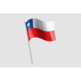 Chile Flag Style 11 Sticker - DecalsHouse