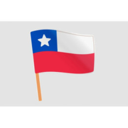 Chile Flag Style 8 Sticker - DecalsHouse