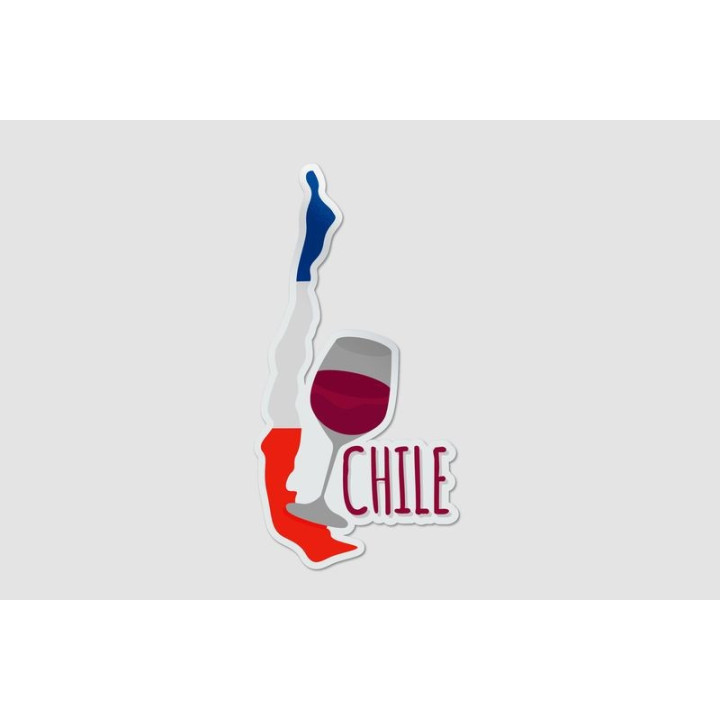 Chile Map Style 3 Sticker - DecalsHouse