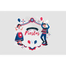 Chile National Day Sticker - DecalsHouse