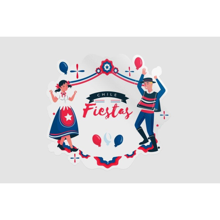 Chile National Day Sticker - DecalsHouse