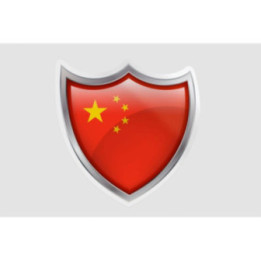 China Badge Flag Style 4 Sticker - DecalsHouse