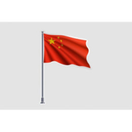 China Flag Waving - DecalsHouse