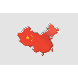 China Map Style 2 Sticker - DecalsHouse