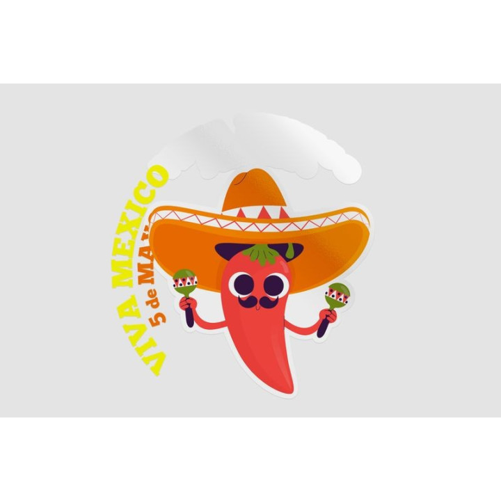 Cinco De Mayo Style 3 Sticker - DecalsHouse
