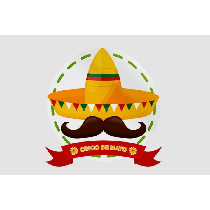 Cinco De Mayo Style 4 Sticker - DecalsHouse