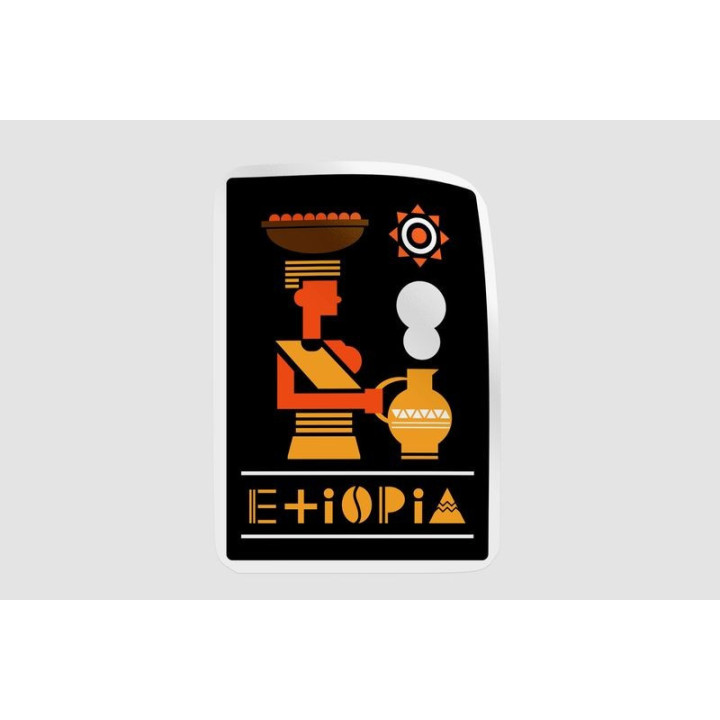 Ethiopia Coffee Ceremony Stickers – Decals (2-Pack)