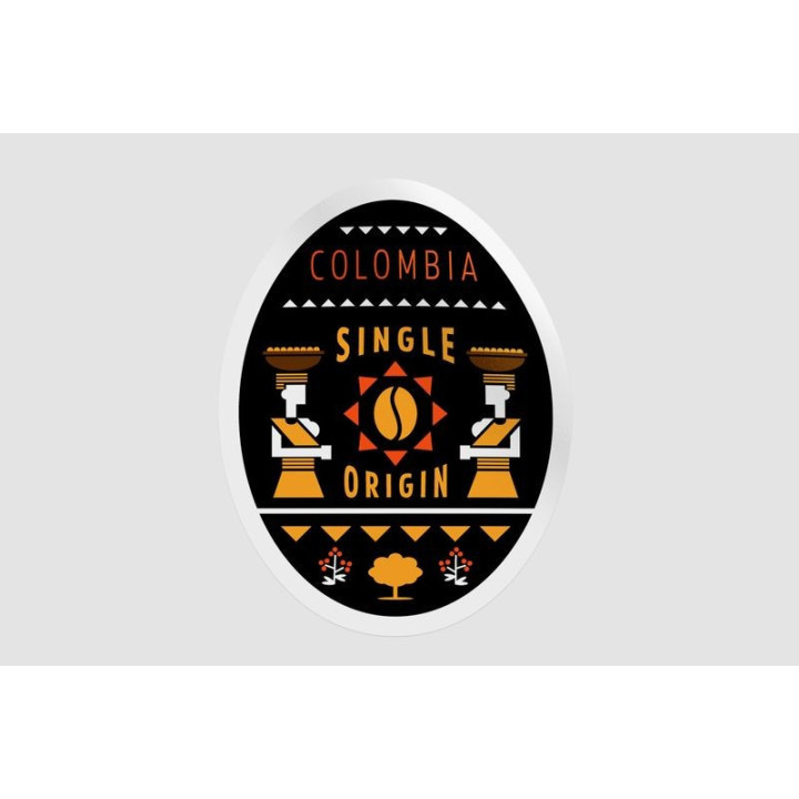 Colombia Single Origin Coffee Stickers (2-Pack)