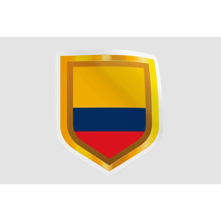 Colombia Flag Badge Style 2 - DecalsHouse