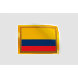 Colombia Flag Badge Style 5 - DecalsHouse
