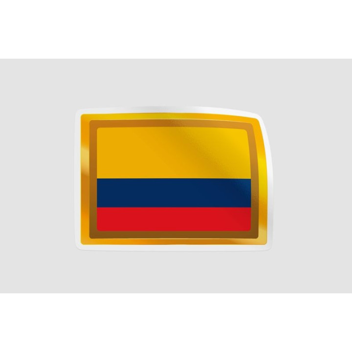 Colombia Flag Badge Style 5 - DecalsHouse