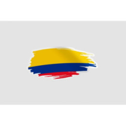 Colombia Flag Brush Style 2 - DecalsHouse