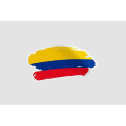 Colombia Flag Brush Style 3 - DecalsHouse