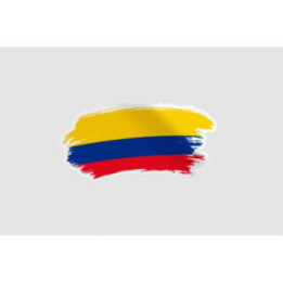 Colombia Flag Brush Style 6 - DecalsHouse