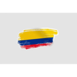 Colombia Flag Brush Style 9 - DecalsHouse